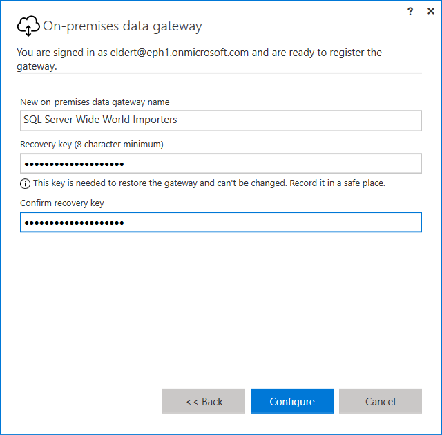 Access on premise SQL server from Azure