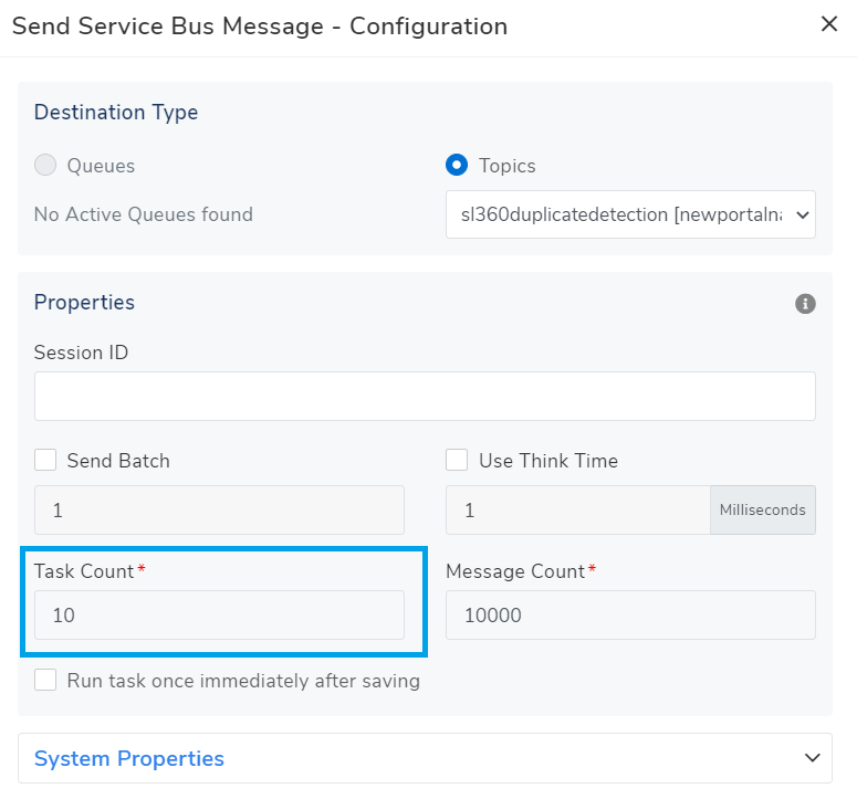 Test Azure Service Bus