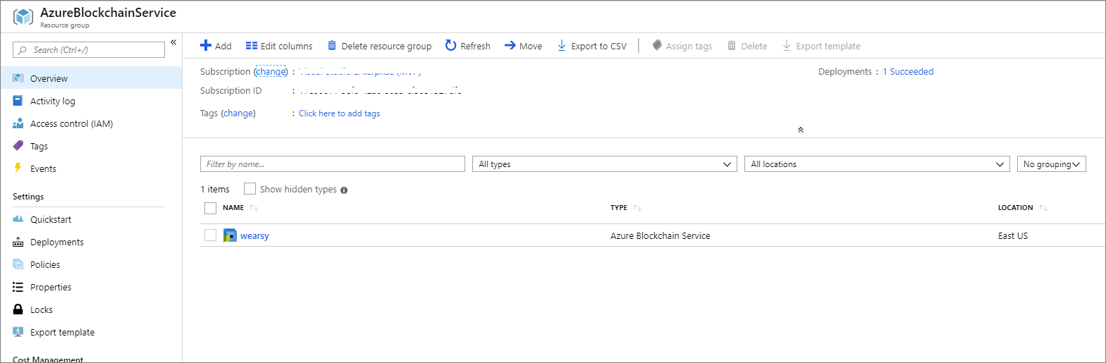 Azure Blockchain Services events using Azure Logic Apps