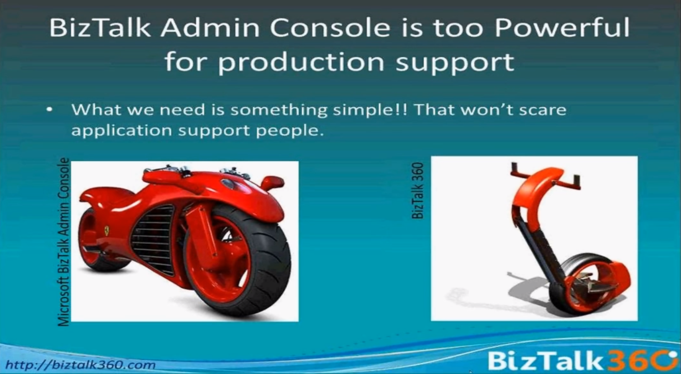 BizTalk admin console is too powerful for production support