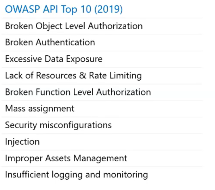3 – OWASP API top 10