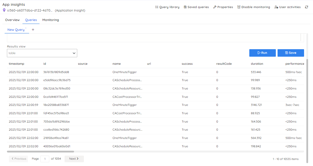 Application Insights distributed tracing