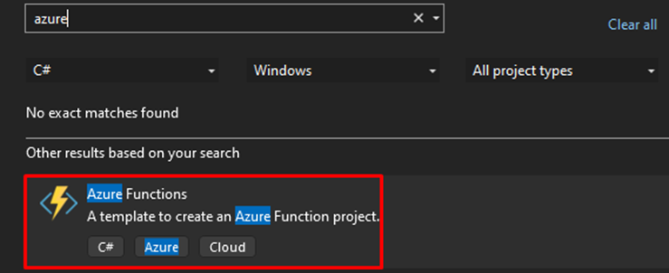 Creating new Azure Function