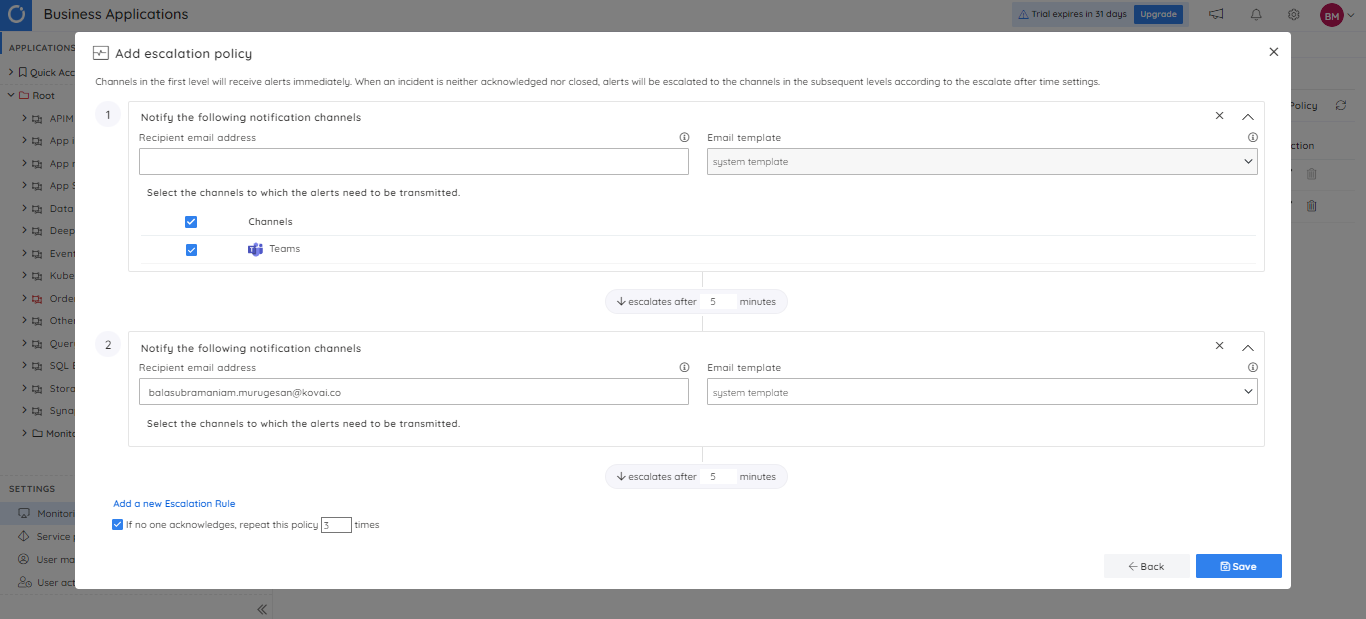 How to configure Event Hubs alerting in Serverless360?